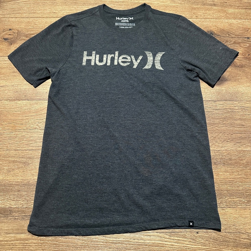 Hurley Charcoal Grey Graphic T Shirt‎ Mens Medium